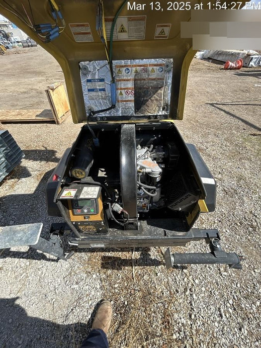 2021 Allmand NLV3GR (4) LED Light Fixture 350W, 23' Vertical Mast, 3kW Prime, Towable, Deep Sea L401, Leveling Jacks, Yanmar T4F 5.8hp