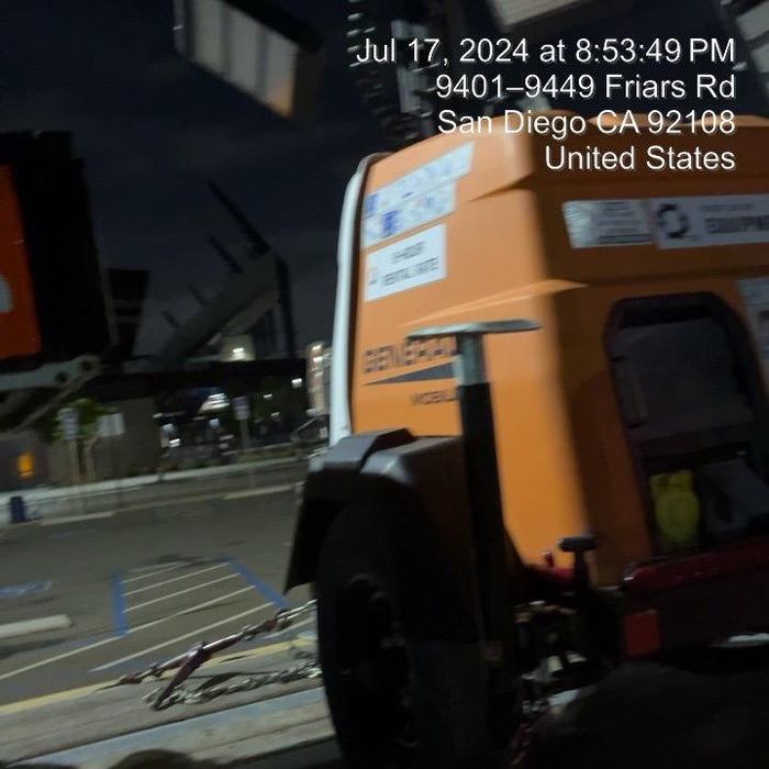 2023 Generac MLT2 Diesel, Flex Switch 120V Input, Powerzone Controller, (4) 320W LED Lights, 4kW Generator, 39.9 Gal Fuel Tank, 2" Ball, T3