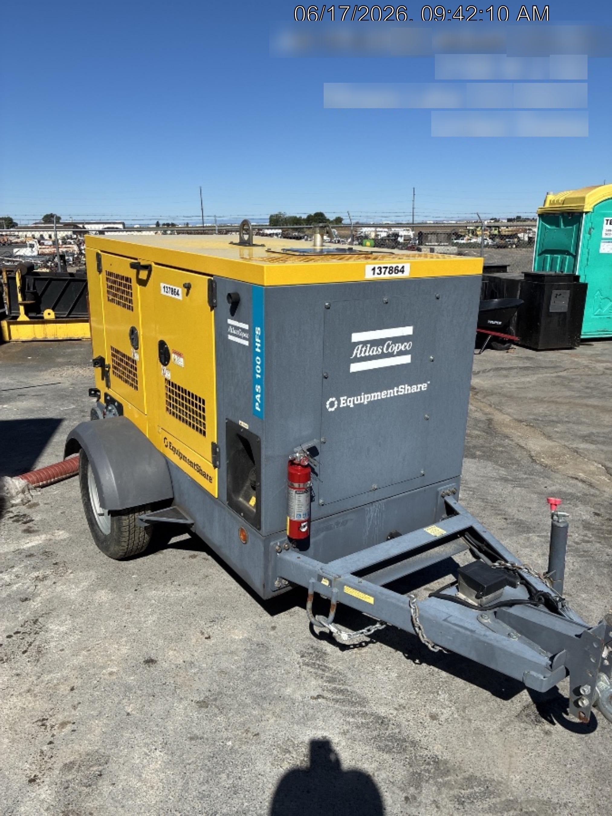 2021 ATLAS COPCO PAS 100 HF CS Enclosed