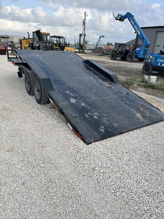 2024 TEXAS PRIDE TRAILERS 21' Lowboy Gravity Tilt Bed 14K Bumper Pull Trailer