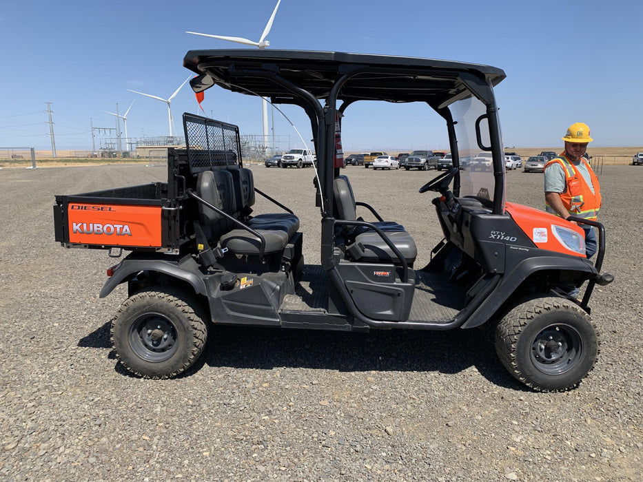 2020 Kubota RTV-X1140W-H 4WD utility cart -LED strobe -Windshield tempered glass -Plastic canopy -Wire harness kit -Backup alarm