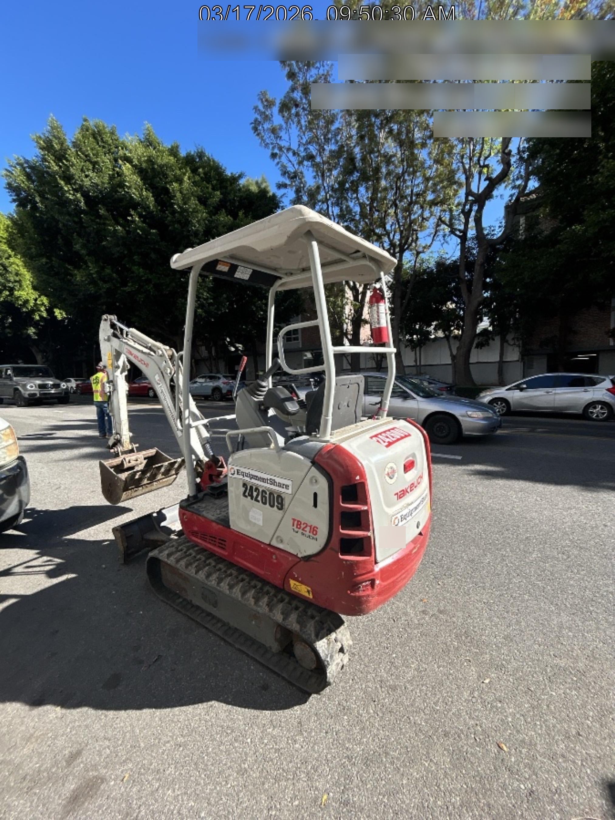 2021 TAKEUCHI TB216R