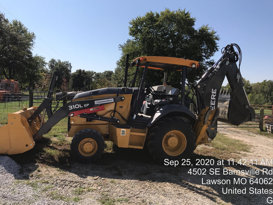 2020 John Deere 310LEP - Extendable Stick Canopy, 4WD, Extendable Stick, Pilot Controls, 2 Way Hydraulics, TAG Manual QC