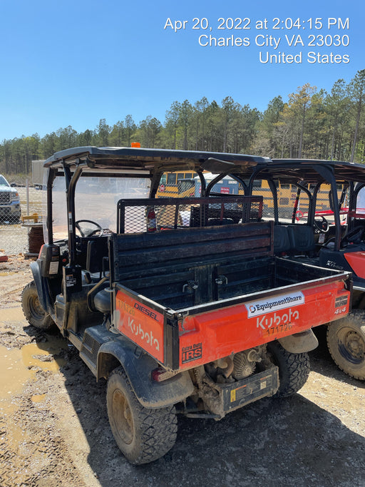 2021 Kubota RTV-X1140W-H Plastic Canopy, Windshield Acrylic Clear, LED Strobe Light, Wire Harness Kit, Back up Alarm
