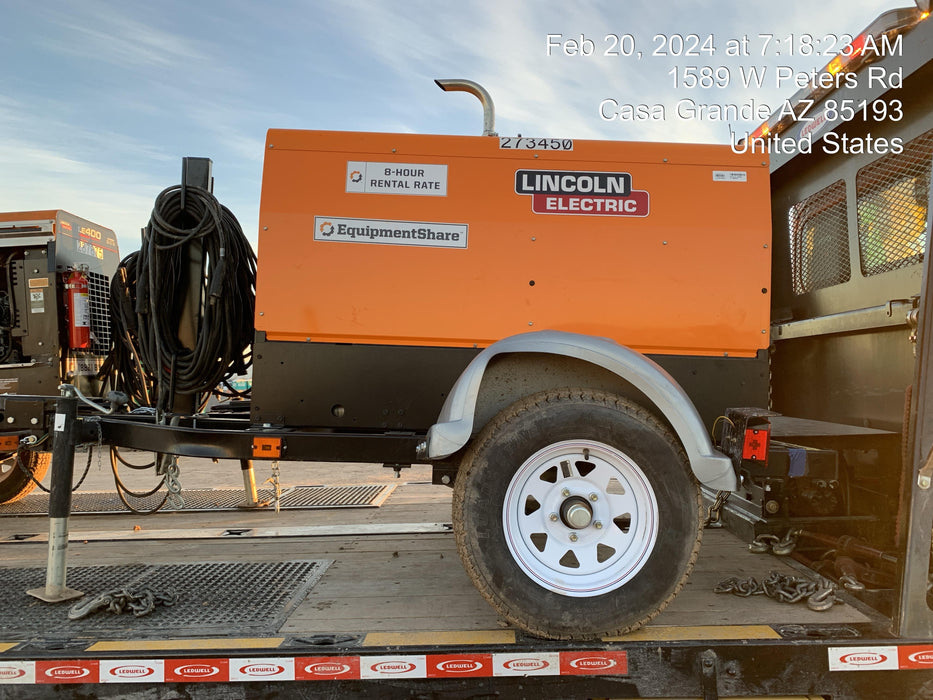 2022 Lincoln Electric LE400 Kubota V1505, Trlr, Cable Rack, Light Kit, ES Decals, T3