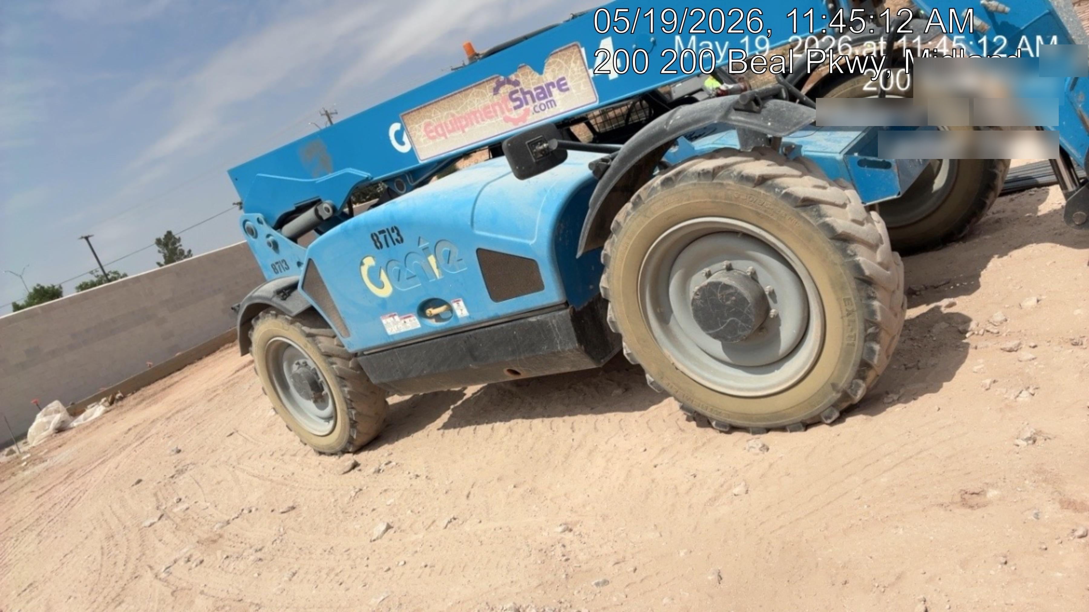 2018 Genie GTH-844 Genie GTH-844D w/Open ROPS, FF Tires, Work Light/Beacon, 60" Carriage and Forks