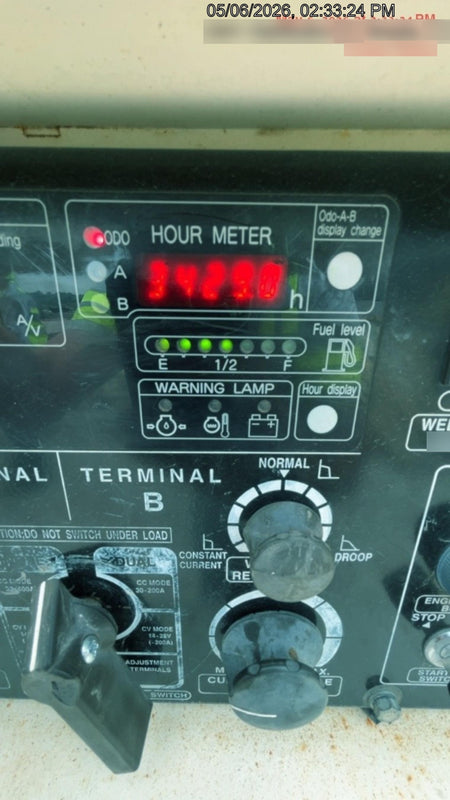 2017 Multiquip DLW400ESA4 MultiQuip 400 amp Welder, 14kW, 120/240V, T4F Kubota + 100' welding cable set