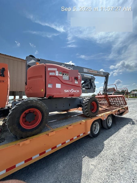 2019 Skytrak 6036 Cab/Heat/Air, Solid Tires, LED Work Lights, Beacon w/50" Carriage, 48" Pallet Forks