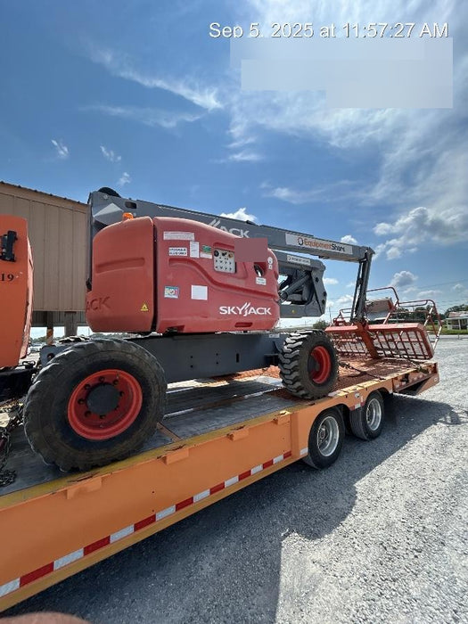2019 Skytrak 6036 Cab/Heat/Air, Solid Tires, LED Work Lights, Beacon w/50" Carriage, 48" Pallet Forks
