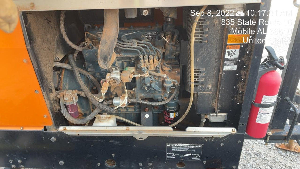 2021 Lincoln Electric Vantage 322 Vantage 322 Ready Pak 3 w/ Telematics & Decals, ORANGE (includes trailer, cable rack, fender light kit)