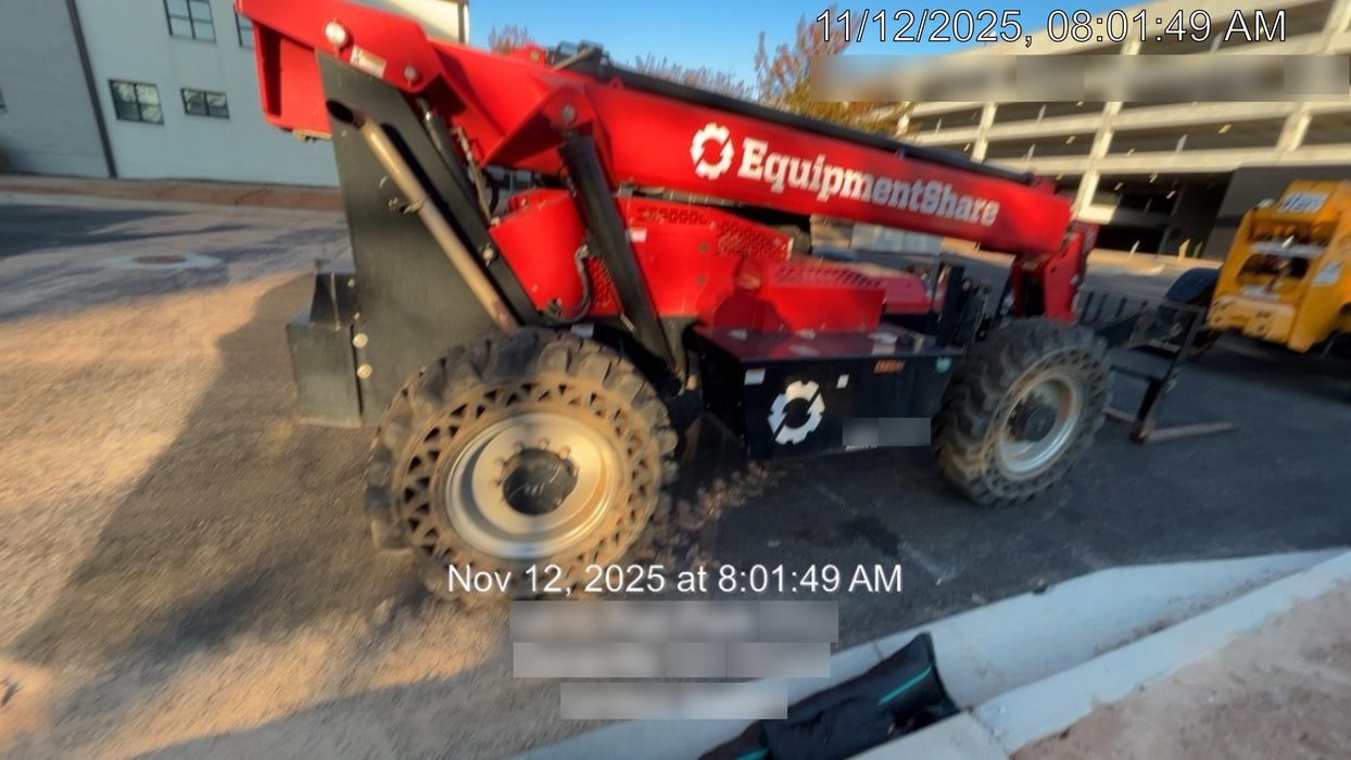 2020 Manitou MTA10055 Canopy, 120 HP, Solid Tires, Work Lights, Lift Hook, Auxiliary Hydraulics w/66" Carriage and 60" Forks