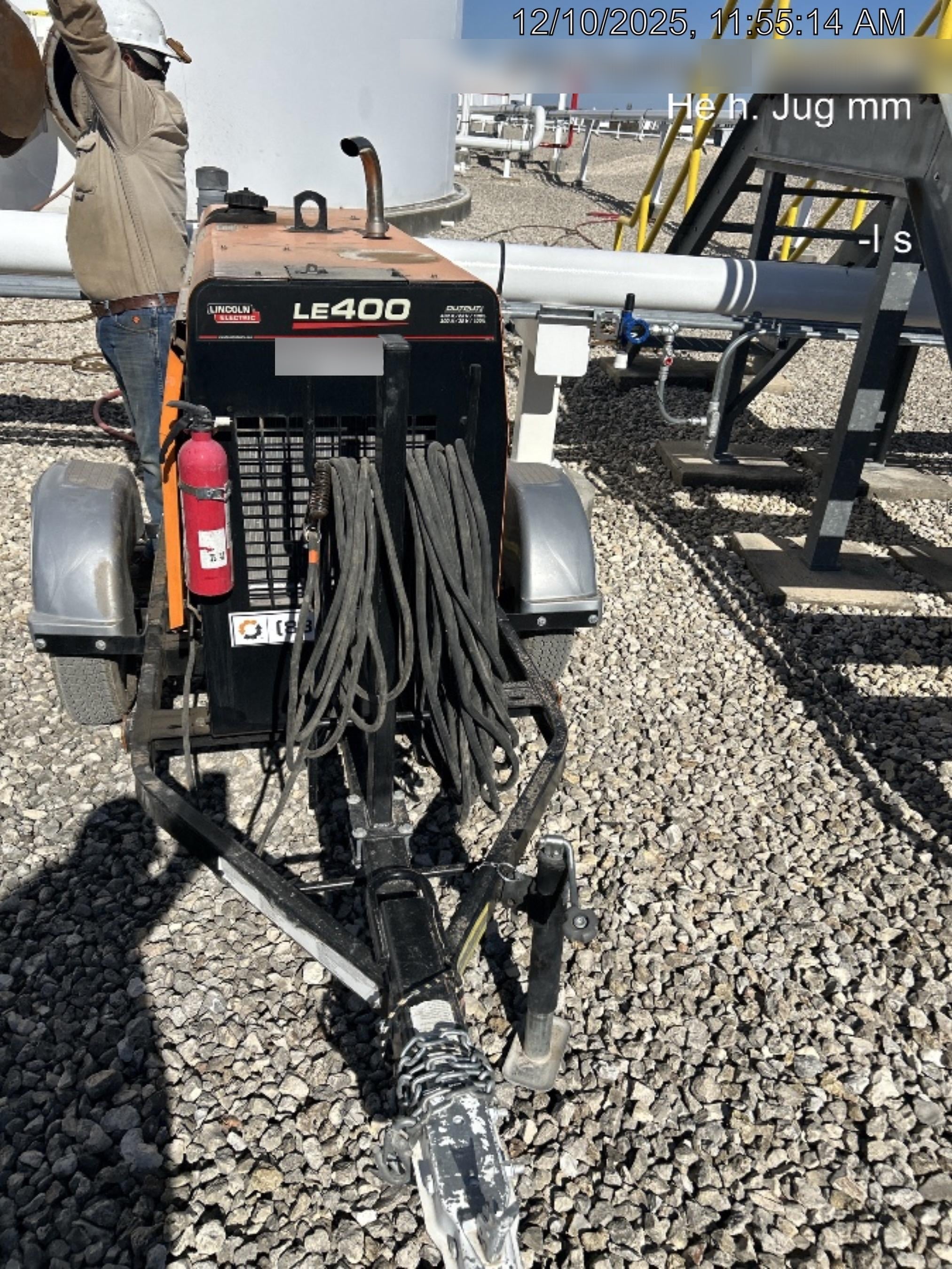 2022 Lincoln Electric LE400 Kubota V1505, Trlr, Cable Rack, Light Kit, ES Decals, T3