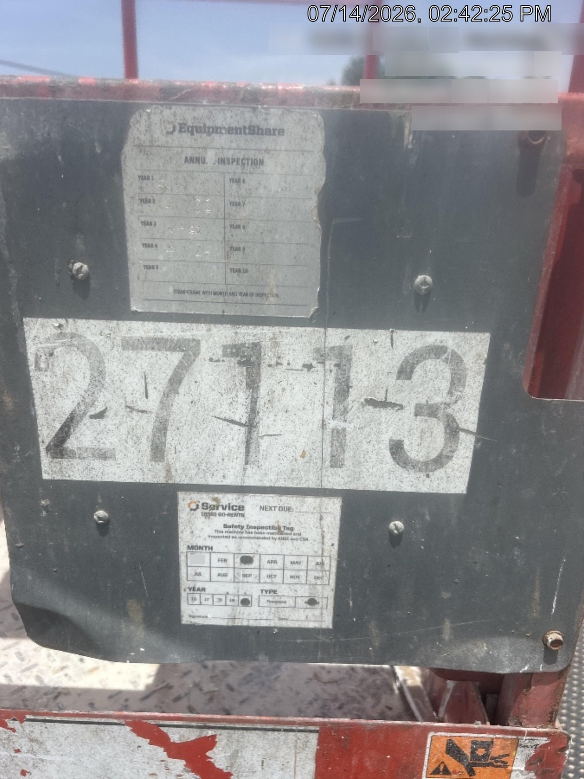 2019 Skyjack SJIII-3219 Standard Options