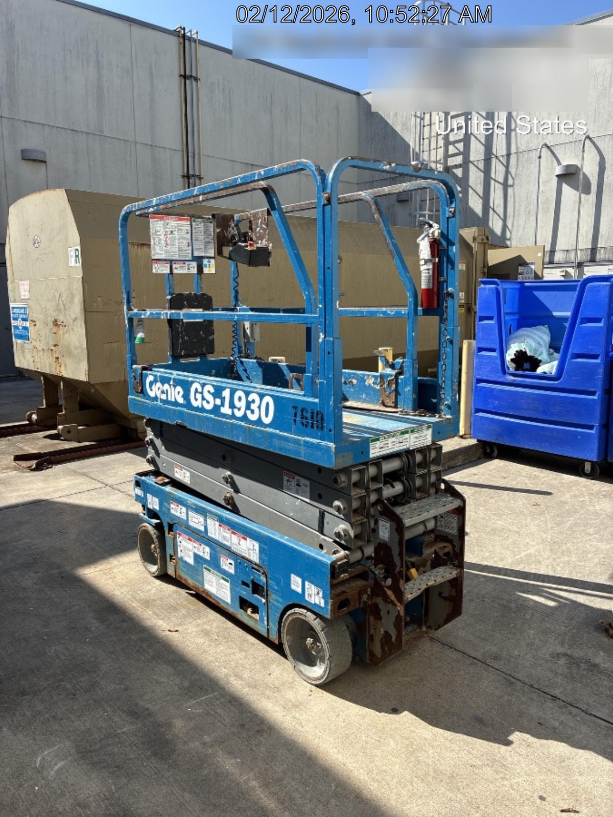 2017 Genie GS-1930 Genie GS-1930 Lift w/Fixed Rail and Chain Entry