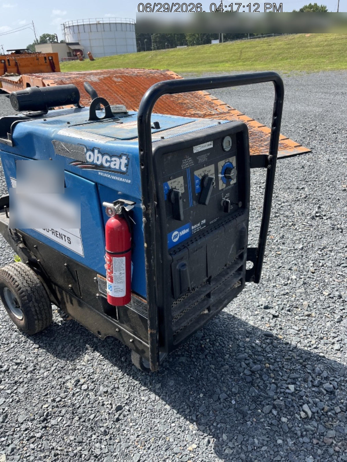 2019 Miller Electric BOBCAT 250 LP/Propane, Running Gear, Tank Bracket, Hose