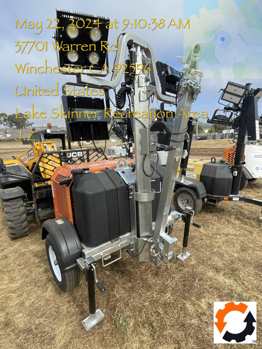 2024 Wanco WLTT-4MM4K Diesel, Deep Sea Controller, Shore Power Plug, Auto Start, (4) 350W LED Floodlights, 4kW Generator, 60 Gal Fuel Tank, 2" Ball, T3