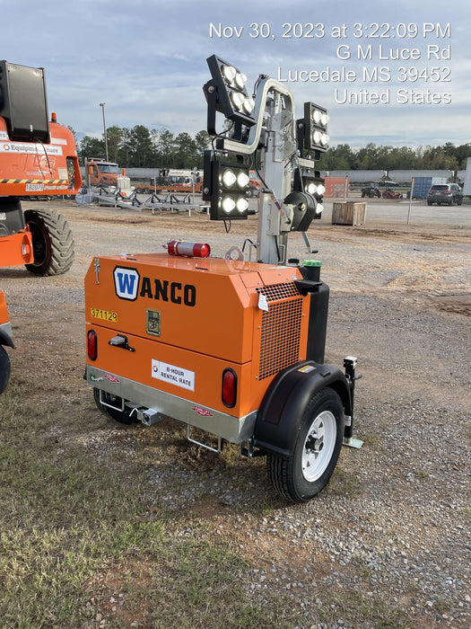 2023 Wanco WLTT-4MM4K Diesel, Deep Sea Controller, Shore Power Plug, Auto Start, (4) 350W LED Floodlights, 4kW Generator, 60 Gal Fuel Tank, 2" Ball, T3