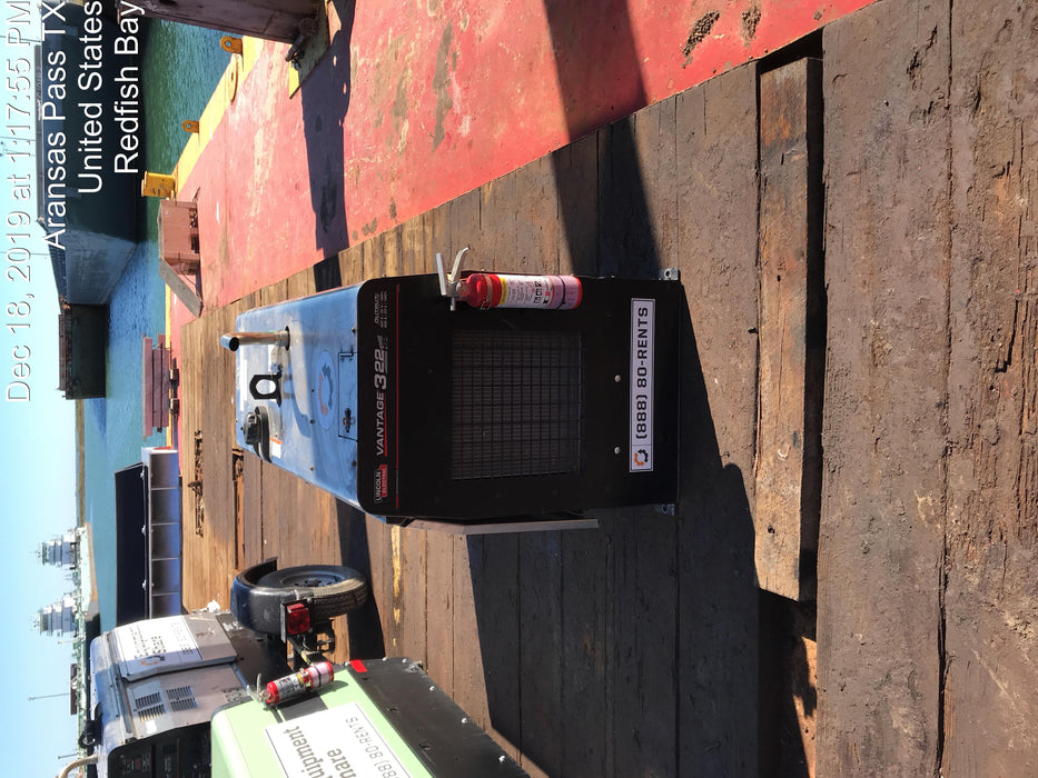 2019 Lincoln Electric Vantage 322 Lincoln Vantage 322 Welder w/Trailer, Light Kit, Cable Rack