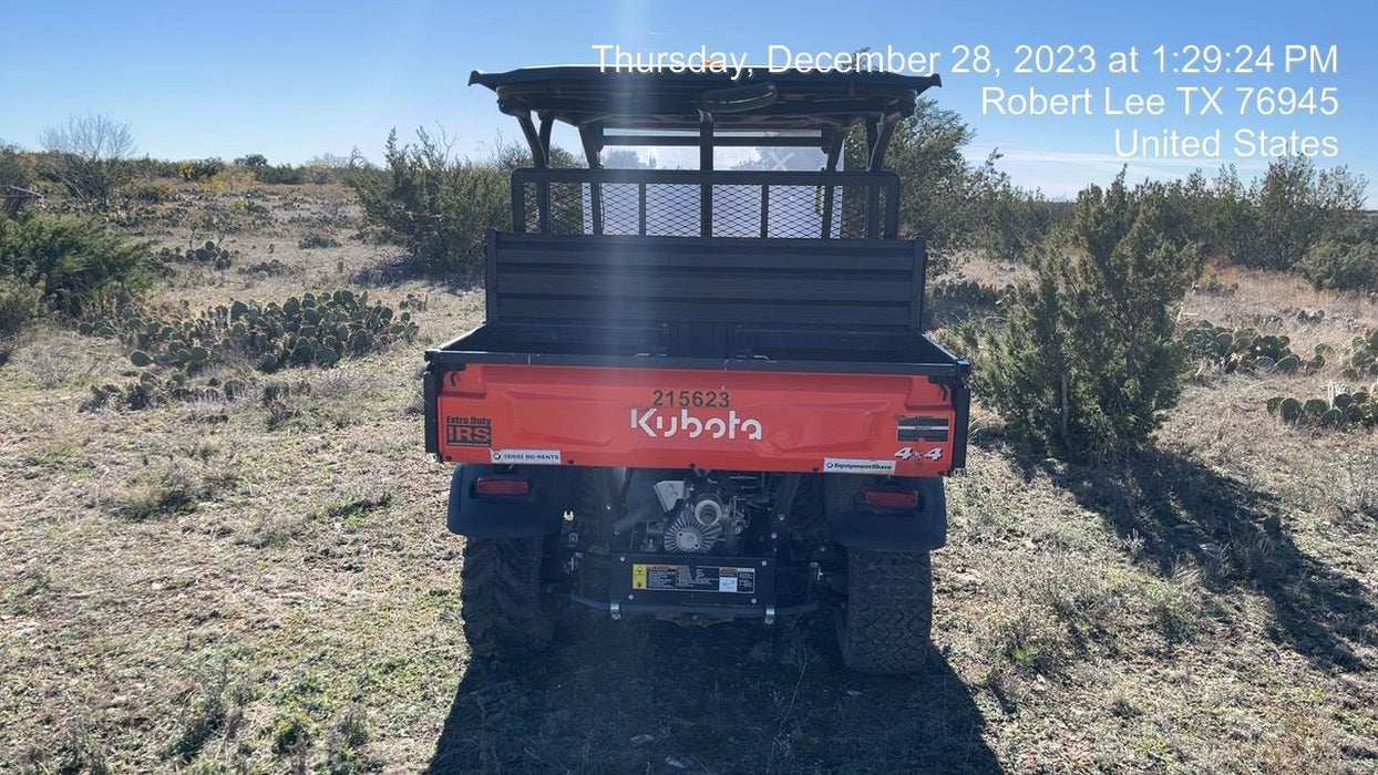 2022 Kubota RTV-X1140W-H Plastic Canopy, Windshield Acrylic Clear, LED Strobe Light, Wire Harness Kit, Back up Alarm