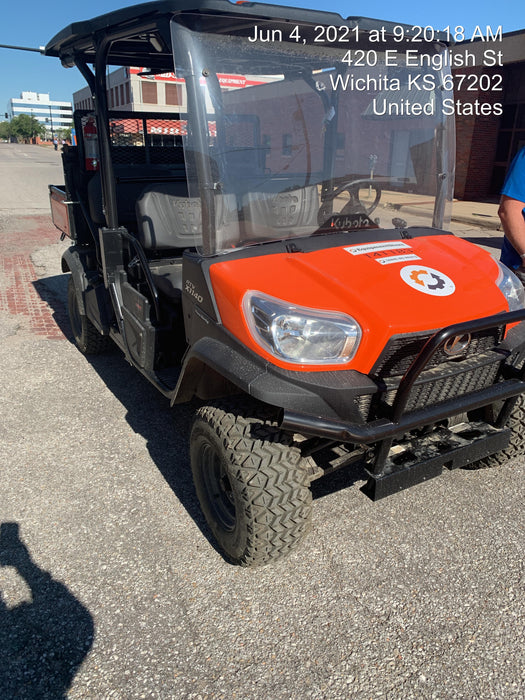 2021 Kubota RTV-X1140W-H Plastic Canopy, Windshield Acrylic Clear, LED Strobe Light, Wire Harness Kit, Back up Alarm