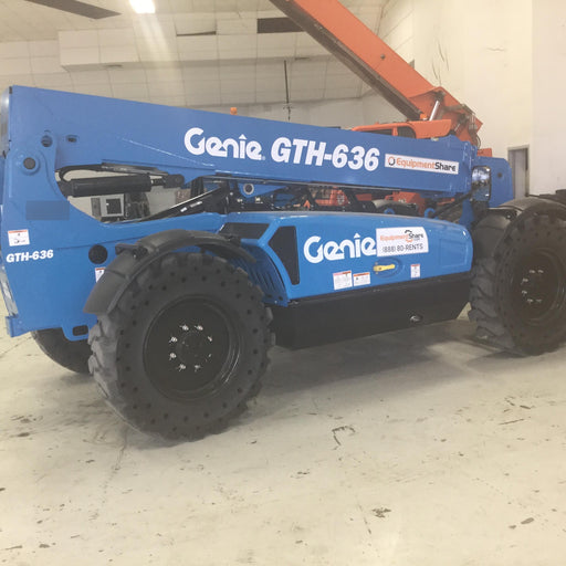 2018 Genie GTH-636 GTH-636 w/Open ROPS, Solid Tires, beacon/work lights, 48" carriage/forks