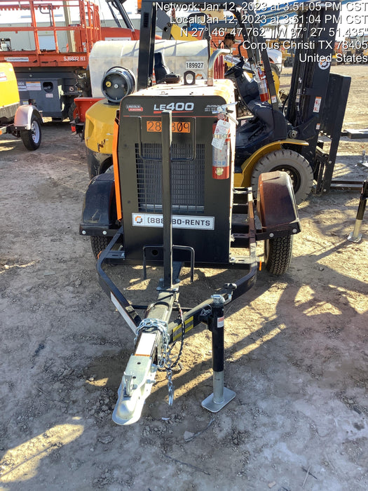 2022 Lincoln Electric LE400 Kubota V1505, Trlr, Cable Rack, Light Kit, ES Decals, T3