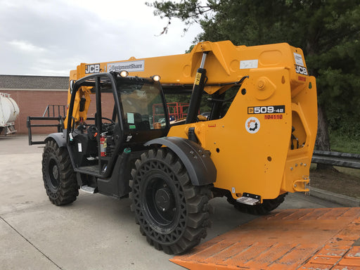 2020 JCB 509-42 Canopy, Solid Tires, Work Lights, Beacon, Aux Hydraulics, Back up Alarm, Lifting Eye, ES Decals