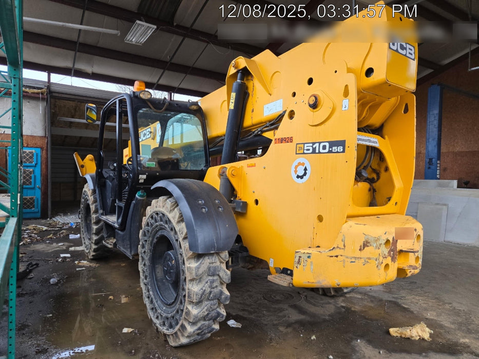 2020 JCB 510-56 Canopy, Solid Tires, Work Lights, Beacon, Aux Hydraulics, Back up Alarm, Lifting Eye, ES Decals
