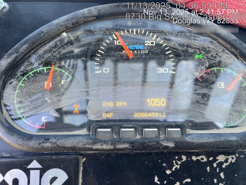 2019 Genie GTH-1056 Cab/Heat/AC, Solid RT Tires, LED Work Lights, Beacon 60" QA Carriage, 60" Forks