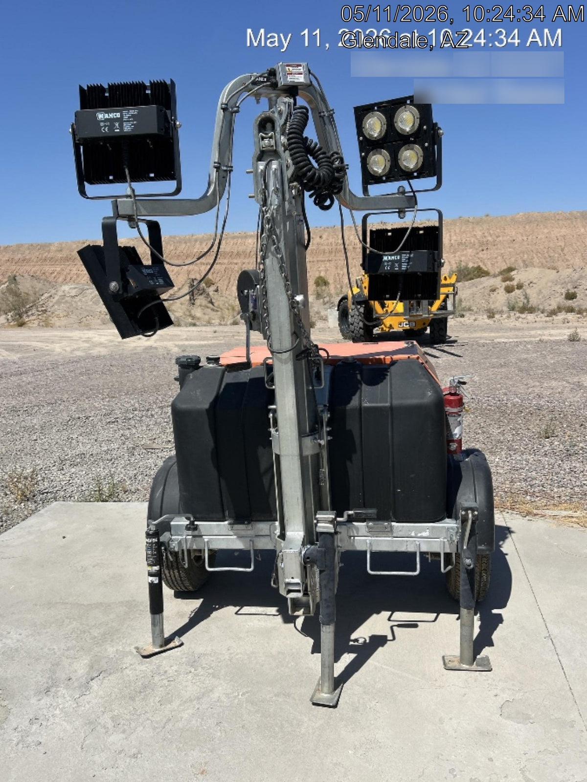 2024 Wanco WLTT-4MM4K Diesel, Deep Sea Controller, Shore Power Plug, Auto Start, (4) 350W LED Floodlights, 4kW Generator, 60 Gal Fuel Tank, 2" Ball, T3