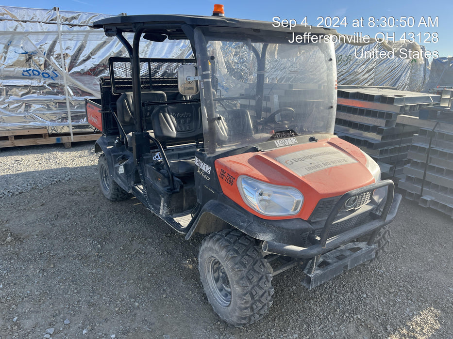 2022 Kubota RTV-X1140W-H Plastic Canopy, Windshield Acrylic Clear, LED Strobe Light, Wire Harness Kit, Back up Alarm
