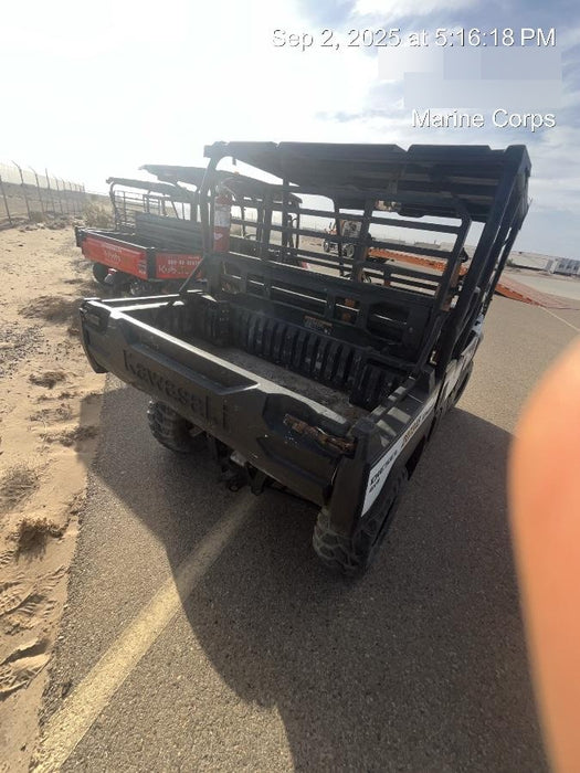 2022 Kawasaki Mule PRO-DXT Standard Options, Backup Alarm, Beacon, Plastic Hard Top, Poly Windshield, Horn Kit