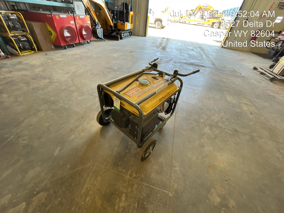 2021 Wacker Neuson GP6600A Standard 6.6kW Generator, Includes Wheel Kit. P/N: 5100042220