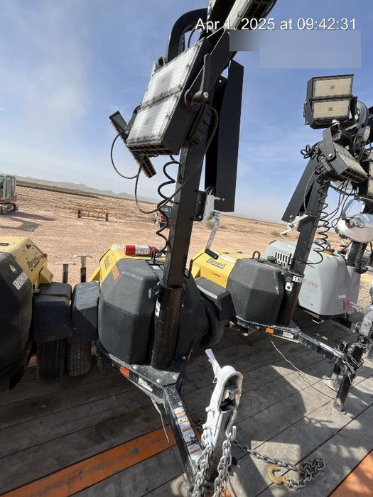 2022 Allmand NLV3GR (4) LED Light Fixture 350W, 23' Vertical Mast, 3kW Prime, Towable, ES Decals, T3