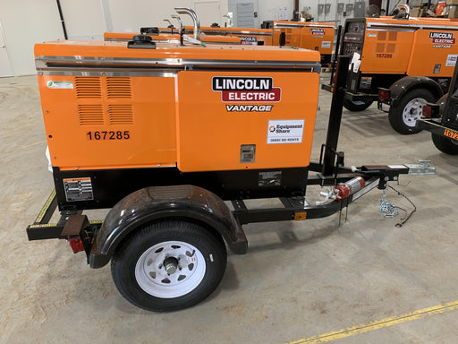 2021 Lincoln Electric Vantage 322 Vantage 322 Ready Pak 3 w/ Decals, ORANGE (includes trailer, cable rack, fender light kit) NO Telematics