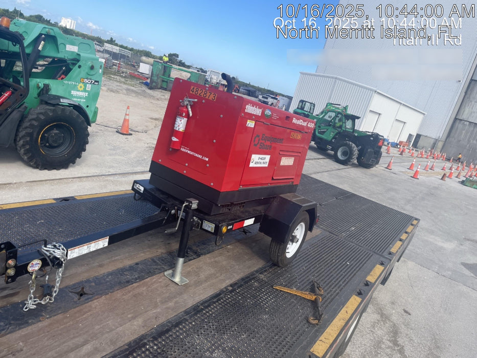 2024 Shindaiwa DGW400DML Kubota D902 Engine, 23 HP, Dual Op Welder, Wire, Arc, Droop Stick, Tig, and CC Stick Functionality, Simulphase, 3 Phase and 1 Phase Gen Output, Single Axle NB Trlr, Slr Trckl Chrg 12V 12W, Fire Ext, T3