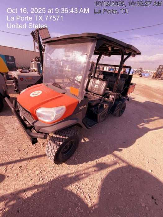 2021 Kubota RTV-X1140W-H Plastic Canopy, Windshield Acrylic Clear, LED Strobe Light, Wire Harness Kit, Back up Alarm