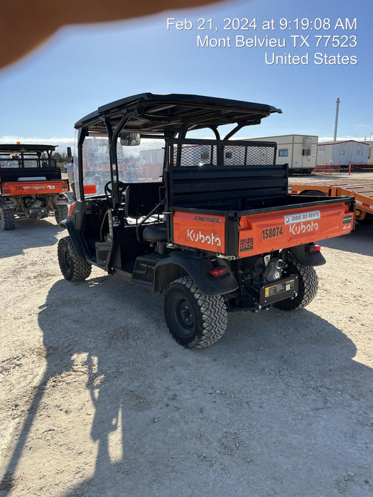 2022 Kubota RTV-X1140W-H Plastic Canopy, Windshield Acrylic Clear, LED Strobe Light, Wire Harness Kit, Back up Alarm