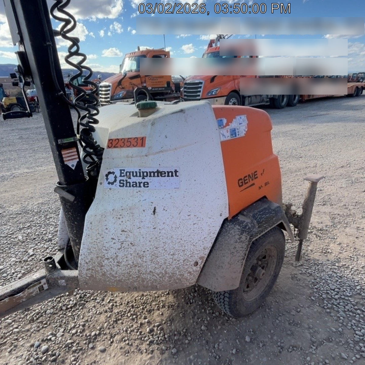 2023 Generac MLT2 Diesel, Flex Switch 120V Input, Powerzone Controller, (4) 320W LED Lights, 4kW Generator, 39.9 Gal Fuel Tank, 2" Ball, T3