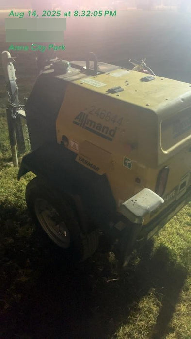 2022 Allmand NLV3GR (4) LED Light Fixture 350W, 23' Vertical Mast, 3kW Prime, Towable, ES Decals, T3