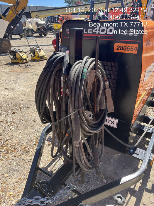 2022 Lincoln Electric LE400 Kubota V1505, Trlr, Cable Rack, Light Kit, ES Decals, T3