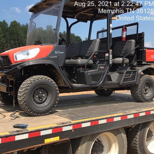 2021 Kubota RTV-X1140W-H Plastic Canopy, Windshield Acrylic Clear, LED Strobe Light, Wire Harness Kit, Back up Alarm