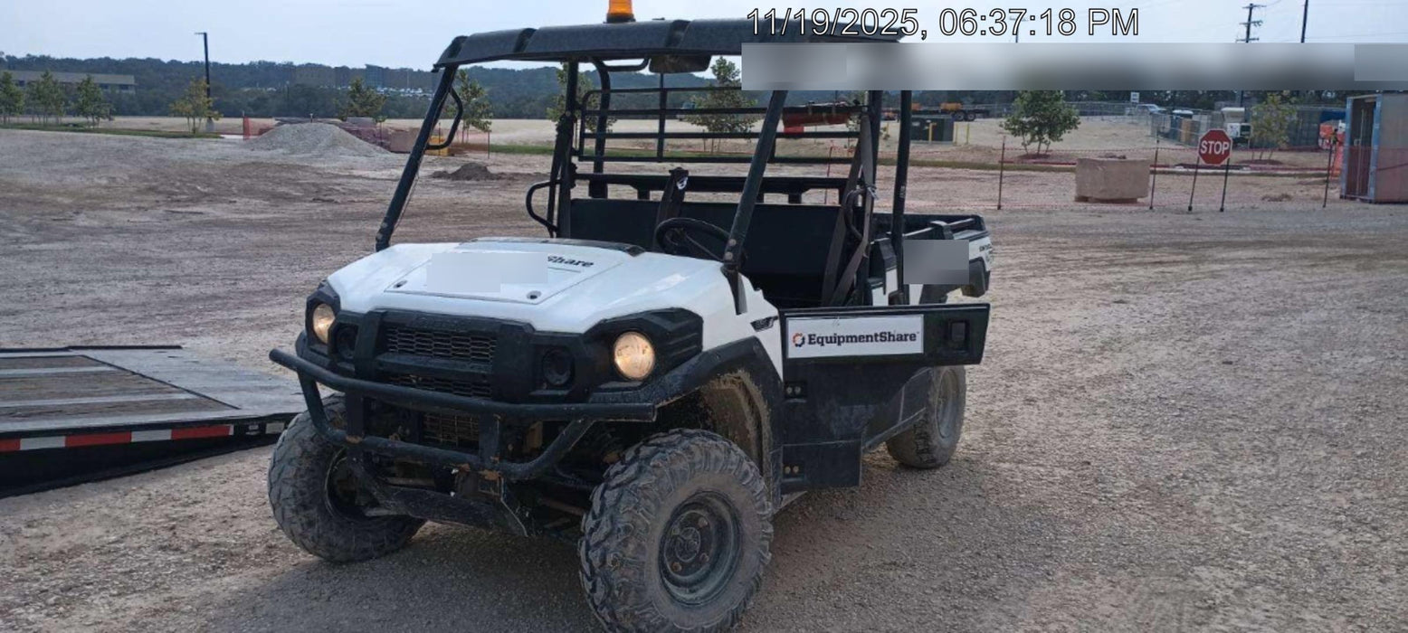 2019 Kawasaki MULE PRO-DX 3 Seater, Standard Options, Backup Alarm, Beacon, Plastic Hard Top, Poly Windshield, Horn Kit