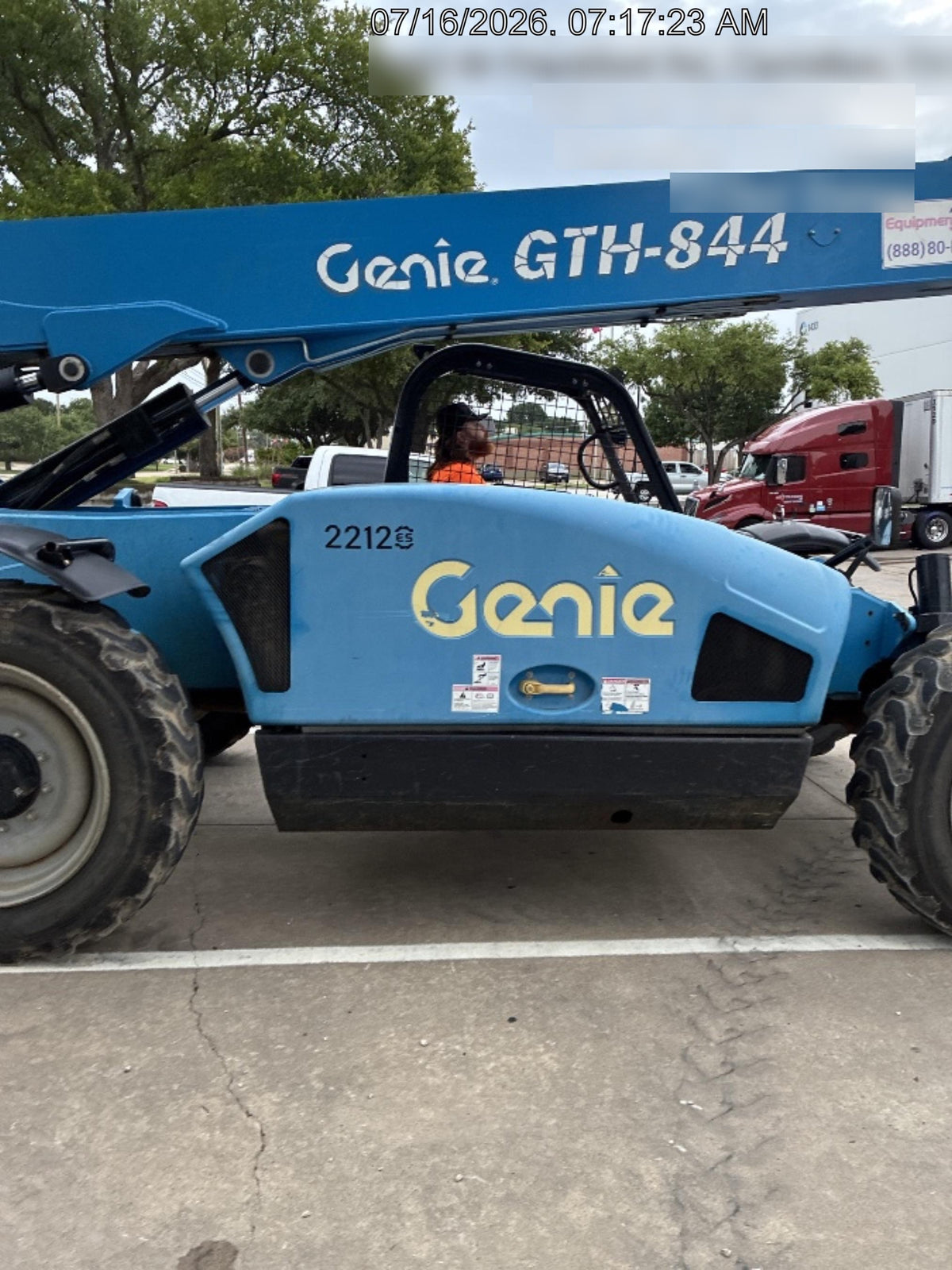 2016 GENIE GTH-844