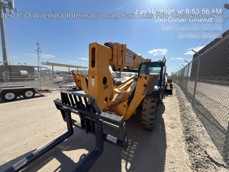 2019 JCB 512-56 74 HP w/CAB/HVAC, Beacon, Aux Hydraulics, Worklights, Solid Tires w/60" Carriage/Forks