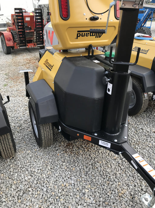 2022 Allmand NLV3GR (4) LED Light Fixture 350W, 23' Vertical Mast, 3kW Prime, Towable, Deep Sea L401, Leveling Jacks, Yanmar T4F 5.8hp