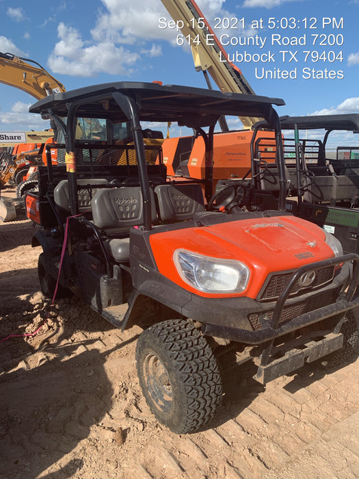 2020 Kubota RTV-X1140W-H Canopy, 4-Seater, Diesel, Windshield Acrylic Clear, LED Strobe, Backup Alarm