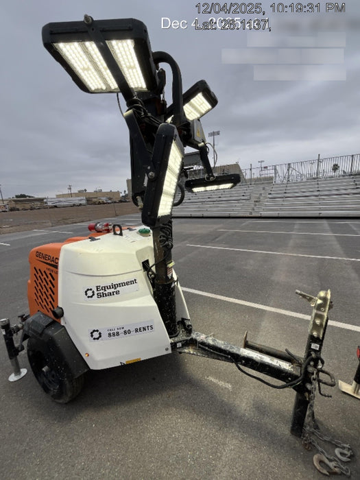 2024 Generac MLT2 Diesel, Flex Switch 120V Input, Powerzone Controller, 
(4) 320W LED Lights, 4kW Generator, 39.9 Gal Fuel Tank, 2" Ball, T3