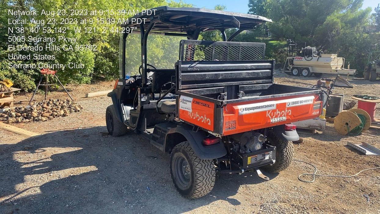 2022 Kubota RTV-X1140W-H Plastic Canopy, Windshield Acrylic Clear, LED Strobe Light, Wire Harness Kit, Back up Alarm