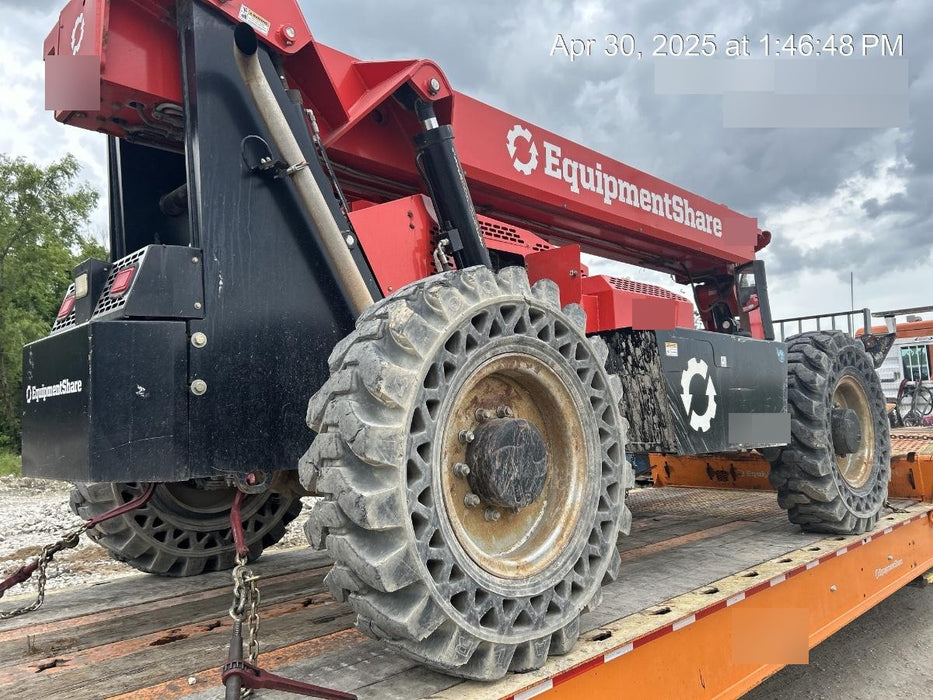 2019 Manitou MTA12042 Cab/Heat/Air, 120 HP, Solid Tires, Work Lights, Lift Hook, Auxiliary Hydraulics 66" Carriage and 60" Forks